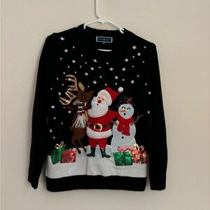 Santa Snowman Reindeer Christmas Sweater